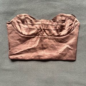 Zara Pink Shimmery Corset Top Size Medium